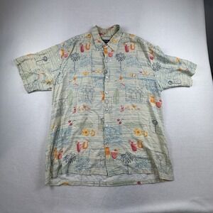 Tori Richard Shirt Mens Large Floral Cocktail Short Sleeve Hawaiian Aloha Shirt